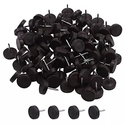 Antrader 100-Pack 5/8  Dia. Nylon Slider Glides Nail-on Furniture Table Chair... • $12.46