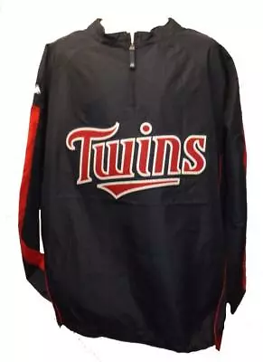 New Minnesota Twins Mens Sizes 2XL-4XL-5XL-6XL-Tall Majestic Dugout Jacket $85 • $39.09