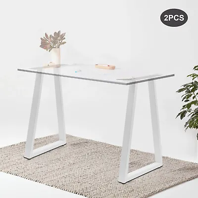 Table Legs Set Of 2 Metal Desk Leg 28” Cast Iron Dining Table Leg DIY Industrial • $58