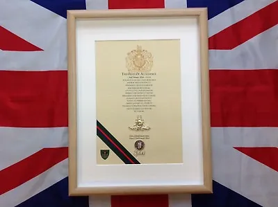 29 Commando Royal Artillery Oath Of Allegiance (framed With Metal Cap Badge) • £46.99