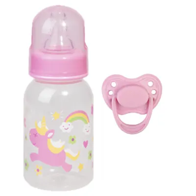 Reborn Dolls Magnetic Dummy Pacifier+Feeding Bottle For Baby Dolls Accessories • £6.94