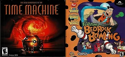 New Adventures Of The Time Machine & The Flintstones Bedrock Bowling Pc New XP • $27.12