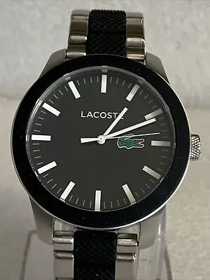 Lacoste Mens Black Dial Watch.  • £0.99