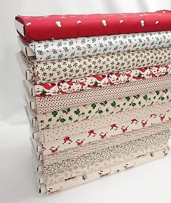 £4.75 • Buy Non Metallic Christmas Patchwork Cotton Fabric By John Louden Traditional 22'