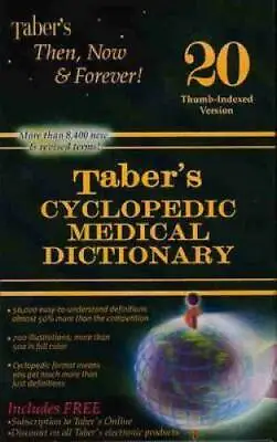 Taber's Cyclopedic Medical Dictionary: 20th Edition (Thumb Index) - GOOD • $4.86