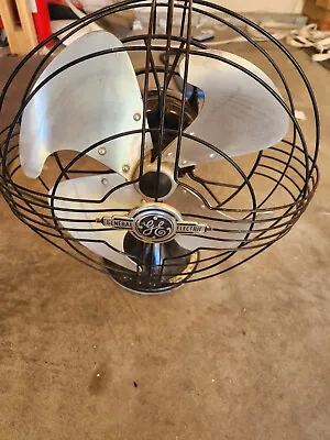 General Electric Oscillating 12 Inch Vortalex Art Deco 1940 Fan 4-Blade 3-Speed • $199.99