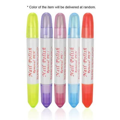 Nail Art Polish Corrector Remover Cleaner Pen Tool 15 Replaceable Tips Head M5C2 • $6.70