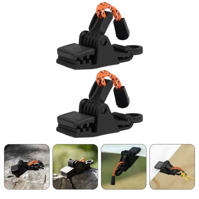 $9.05 • Buy 2 Pcs Awning Tent Clamps Tent Canopy Clip Travel Gear Equipment