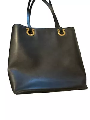 Vintage SALVATORE FERRAGAMO EF-21 9260  Tote Bag Black • $150