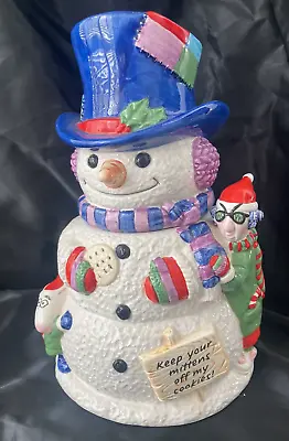 Hallmark Shoebox Maxine Snowman Cookie Jar - J. Wagner - NEW - BEAUTIFUL! • $69.99