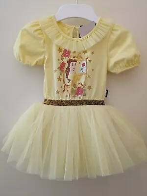 Disney Dress - Princess Belle Size (0) 6-12 Months Pale Yellow  • $25