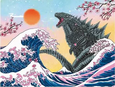 Cool Godzilla Japanese Full Drill 5D Diamond Painting Embroidery Cross Craft Art • $14.06