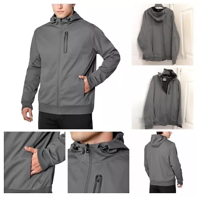 Gray  Mondetta Men's Mid-weight Wind & Water Resistant Active Jackets • $39