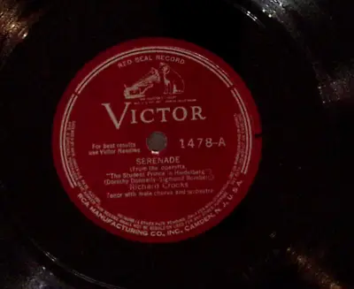 Richard Crooks Serenade/love Everlasting Victor Records  78rpm 169-75 • $18.04