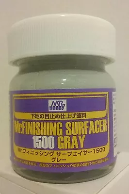 Mr Hobby / Mr Finishing Surfacer 1500 Grey. 40ml.  • $6.50