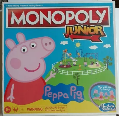 Monopoly Junior Peppa Pig Edition Board Game Brand New Sealed • $19.99