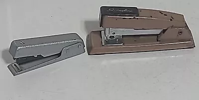 Apsco B-10 Stapler West Germany Made Swingline USA MADE 2 Vintage Staplers Set • $22.95