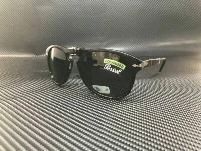 $189 • Buy PERSOL PO0714 95 58 Black Green Polarized Men's Sunglasses 52 Mm