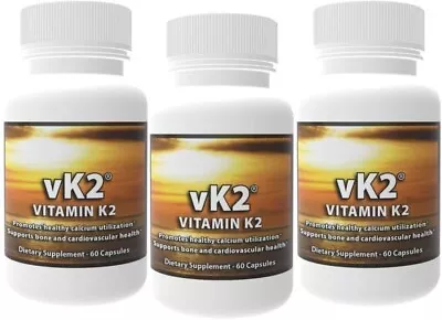 VK2 -Vitamin K2 (MK4 And MK7) (3 Pack) • $213.89