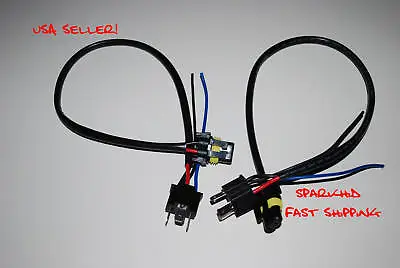 $14.99 • Buy H4 9003 HB2 HID Wire CONNECTOR Harness NeW Replacement Cable Power Wires Ruckus