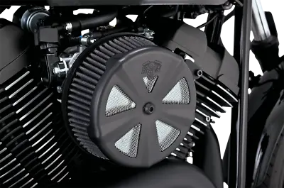 Vance & Hines Black Skullcap Crown VO2 Naked Air Filter Insert For Harley • $79.99
