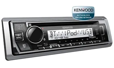 KENWOOD KMR-D382BT Car/Marine Stereo CD Receiver Bluetooth USA Aux Sirius Ready • $179