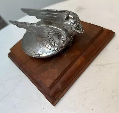 Vintage Hood Ornament 1930’s Chevrolet Winged Viking Mascot Original Rare Art De • $495