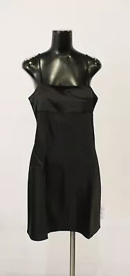 Miss Selfridge Women's Satin Seam Detail Slip Dress EJ2 Black  Size US: 8 NWT  • $16.14