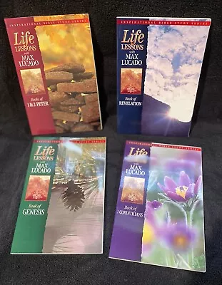 Pre Owned First Edition Life Lessons With Max Lucado (4)Paperback Books Set 1997 • $16