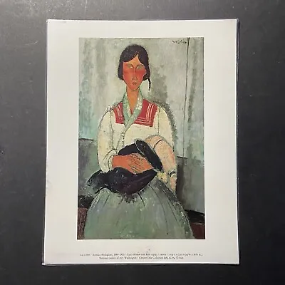 Amedeo Modigliani (1884-1920) GYPSY WOMAN WITH BABY (1919) NGA Laminated Print • $14.95