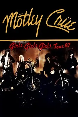 Motley Crue Girls Girls Girls US Vintage Tour Poster Print • $19.99