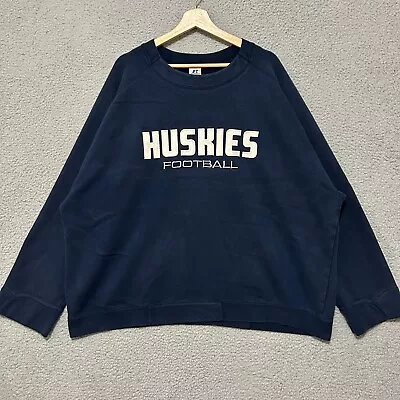 UConn Huskies Crewneck Russell Athletic Sweatshirt Adult 2XL Blue Pullover NCAA • $40