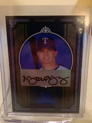 2005 Donruss Diamond Kings Michael Young Auto #7/10 Crowning Moment • $39.99