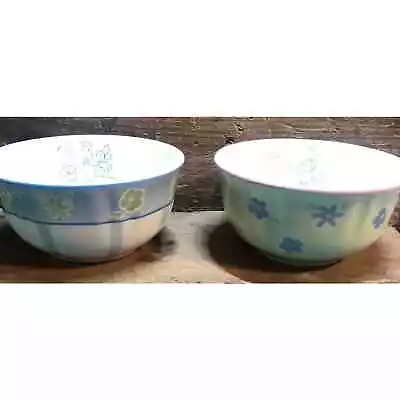 Mickey Minnie Mouse Cereal Bowls Set Of Two Retro Style Walt Disney Gift • $15.25