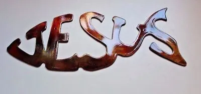 Jesus Fish Symbol Copper/Bronze Plated 10  X 4  • $14.98