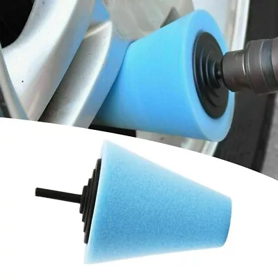 Blue Cone Shaped Polishing Sponge Tools Parts For Car Automobile Wheel Hub • $7.82