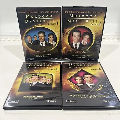 Murdoch Mysteries: Seasons 1 2 3 4 DVD | One Two Three Four Acorn • $14.77