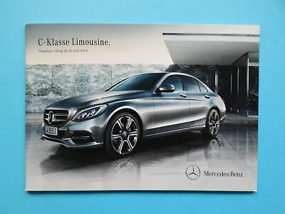 Brochure / Price List Mercedes W205 C-Class Sedan - 06/14 • $2.33