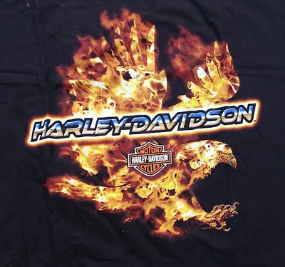 Harley Davidson Eagle Fire Up Vintage Shirt S/s [new] • $13.99
