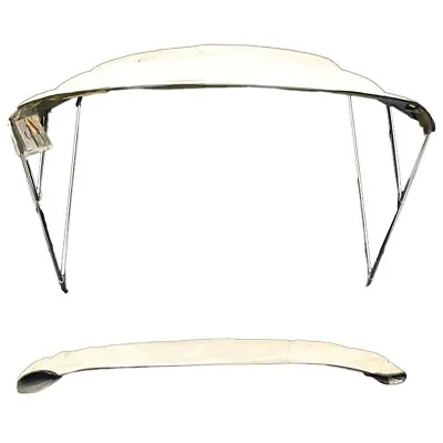 Mako Boat Bimini Top 42795-55 | 1901 CC Ivory 78-82 Inch Aluminum • $293.76