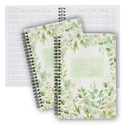 2 Pack My Account Tracker Notebook Ledger Books For Bookkeeping 6 X 8.5 In • $13.89