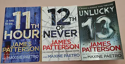 3 X James Patterson Womans Murder Club Books #11 12 & 13 (LG Paperbacks) CGBL5 • $29.95