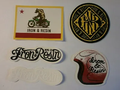 Iron & Resin Licensed Brand Apparel Stickers You Get All 5 • $19.95