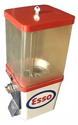 Vintage Komet ESSO Vending .25$ Machine Gumball Candy Peanuts Gas Oil Automotive • $99