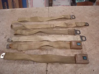 1967 Chevelle Gto Gs 442 Impala B Body Ss Misc Gold/tan Seat Belts Irving Gm Oem • $75