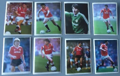 MANCHESTER UNITED DAILY MIRROR 1986 FOOTBALL STICKERS  X 8 • £9.99