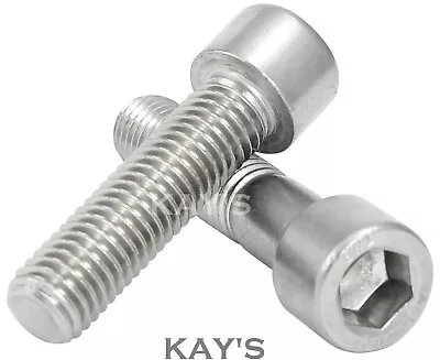 £2.46 • Buy M4 (4mmØ) CAP SCREWS A2 STAINLESS STEEL ALLEN KEY HEXAGON SOCKET BOLTS DIN 912