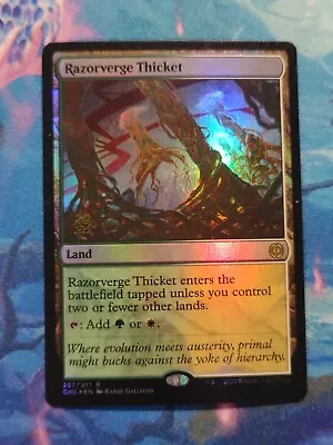 Razorverge Thicket Foil Pre Release Phyrexia: All Will Be One • $3