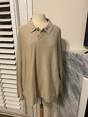 Men’s Long Sleeve Pullover Polo Shirt J. Ferrar Size XXL 2XL • $10.99