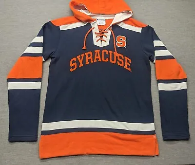 Champion Syracuse University Hockey Lace Up Hoodie Pullover Adult Size Small • $38.95